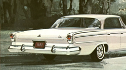1963 Dodge 880, note thechrome taillight treatment and the bubbly rear windshield. Photo courtesy of the Chrysler Co.